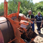 Parni valjak nakon desetljeća hrđanja napokon završio u starom željezu (foto: romeo ibrišević)