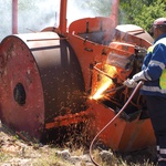 Parni valjak nakon desetljeća hrđanja napokon završio u starom željezu (foto: romeo ibrišević)