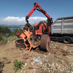 Parni valjak nakon desetljeća hrđanja napokon završio u starom željezu (foto: romeo ibrišević)