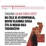 Julian Tobias Deitz, Austrijanac, novi je Ivica Todorić i direktor je 49 istoimenih tvrtki Aisle koje se uknjižuju na Agrokorovo vlasništvo - otkriva novi START (foto: Branimir Klarić)