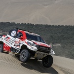 301 AL-ATTIYAH Nasser (qat); BAUMEL Matthieu (fra); Toyota; Toyota Gazoo Racing; Group T1; Class 1; Auto; action during the Dakar 2019; Stage 6; Arequipa - San Juan de Marcona; peru; on january 13 - Photo Florent Gooden.JPG (foto: Florent Goden/DPPI)