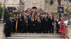 Pompozno su Europski vitezovi na Korčuli proglasili Europsku berbu grožđa, a u slavu Boga i vina imenovali i vitezove na misi u Katedrali svetog Marka