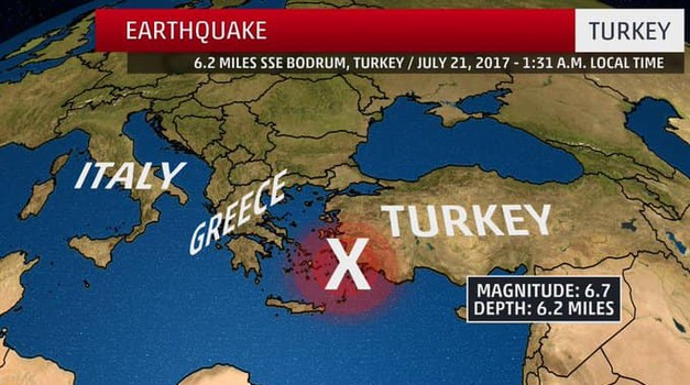 389 potresa u svega 18 sati, 33 jače od 4 stupnja, najjači 7, poginulo 24 u Turskoj, 8 u Grčkoj