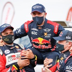 Stephan Peterhansel, Nasser Al Attyyah, Carlos Sainz (foto: Antonin Vincent / DPPI)