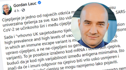 Znanstvenik Lauc: Cijepljeni prenose Covid-19, cijepljenjem ne štitimo druge, a djecu i mlade ne treba cijepiti