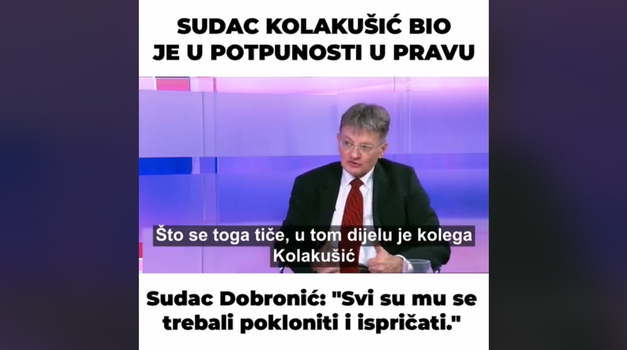 Kolakušićev štovatelj prvi čovjek HR pravosuđa: -  Mislav je bio potpuno u pravu i za to su mu se trebali nakloniti i ujedno ispričati. Đuro Sessa to ni u najgorim morama nije mogao očekivati