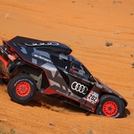 #202 Sainz Carlos (spa), Cruz Lucas (spa), Team Audi Sport, Audi RS Q e-tron, Auto FIA T1/T2, action during the Stage 3 of the Dakar Rally 2022 between Al Qaysumah and Al Qaysumah, on January 4th 2022 in Al Qaysumah, Saudi Arabia - Photo Florent Gooden / DPPI (foto: Florent Gooden/A.S.O./DPPI)