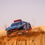 #202 Sainz Carlos (spa), Cruz Lucas (spa), Team Audi Sport, Audi RS Q e-tron, Auto FIA T1/T2, action during the Stage 3 of the Dakar Rally 2022 between Al Qaysumah and Al Qaysumah, on January 4th 2022 in Al Qaysumah, Saudi Arabia - Photo Florent Gooden / DPPI (foto: F.Le Floc'h/DPPI, A.S.O.)