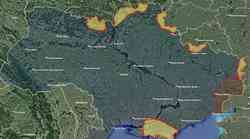 Okupacija Ukrajine u jednoj slici! Rusi na 50 km od Kijeva, do 16 sati osvojili žuto označene teritorije