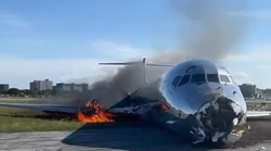 VIDEO: Zapalio se putnički avion, sletio bez kotača! U žurbi je pobjeglo 126 putnika