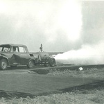 Crash test i to 50 godina prije Mate Rimca i Hrvatske i to u komunističkoj Češkoslovačkoj koja je  lansirala Škodu 100 brzinom od 48 km/h i to na raketni pogon (foto: Škoda)