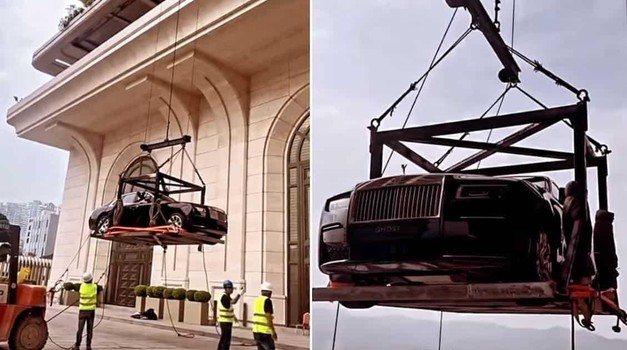 VIDEO: Kad milijarder poželi izložiti Rolls-Royce na 44. katu: nećete vjerovati kako su auto doveli do najvišeg kata