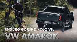 Novi Amarok na posve neobičnom terenskom testu - u utrci protiv brdskog bicikla!