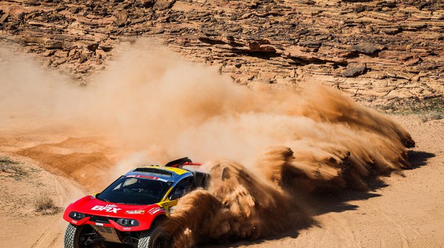 203 LOEB Sébastien (fra), LURQUIN Fabian (bel), Bahrain Raid Xtreme, Prodrive Hunter, FIA Ultimate, action during the Stage 1 of the Dakar 2024 on January 6, 2024 between Al-Ula and Al Henakiyah, Saudi Arabia - Photo Antonin Vincent / DPPI