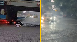 Apokaliptične scene iz Slavonije: jake poplave nosile automobile na cestama (VIDEO i FOTO)