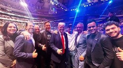 Miočića su iz prvog reda gledali Trump, Musk, Kennedy, Trump Jr...., u epskoj borbi s Jonesom u New Yorku