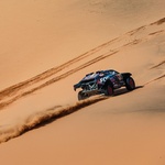 Mattias Ekstrom and Emil Bergkvist on their Ford Raptor of the Ford M-Sport Team during the Stage 8 of the Dakar 2025 on January 12, 2025 between Al Duwadimi and Riyadh, Saudi Arabia (foto: DPPI/ Red Bull Content Pool)