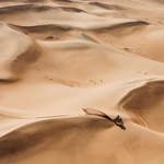 Daniel Sanders on his KTM of the Red Bull KTM Factory Racing Team followed by Edgar Canet on his KTM of the Bas World KTM Racing Team during the Stage 8 of the Dakar 2025 on January 12, 2025 between Al Duwadimi and Riyadh, Saudi Arabia (foto: DPPI/ Red Bull Content Pool)