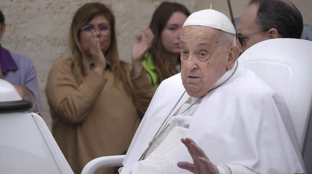 File photo - Pope Francis during the impartation of the 'Urbi et Orbi' blessing and wishes "good Easter" from the balcony of St. Peter's Basilica, April 20, 2024, in Rome (Italy). -- Pope Francis died on Easter Monday, April 21, 2025, at the age of 88 at his residence in the Vatican's Casa Santa Marta. Photo by Stefano Spaziani/Europa Press/ABACAPRESS.COM Photo: Europa Press/ABACA/ABACA