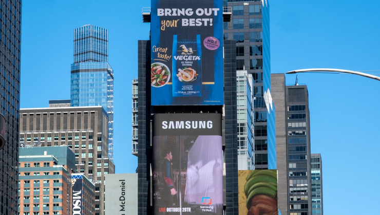 Podravka na čuvenom Times Squaru u New Yorku - blješteći oglas Podravaca u samom središtu svjetske moći