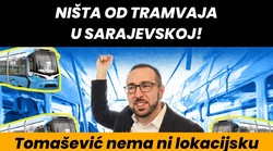 Ništa od tramvaja u Sarajevskoj! Tomašević nema ni lokacijsku ni građevinski dozvolu za privremeno okretište, predao zahtjev tek u prosincu 2025.!