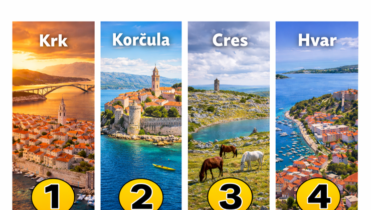 Koji vam se hrvatski otok najviše sviđa? Test koji otkriva vaš odmor iz snova, i gdje ćete onda provesti ovo ljeto