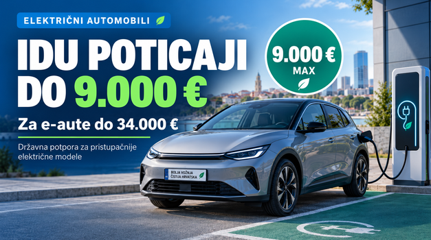 Pripremite se za poticaje, samo što nisu! Cijena vozila ograničena na 34.000 eura, maksimalno 9.000 eura potpore, plug in hibridi isključeni, potiču se i punionice...